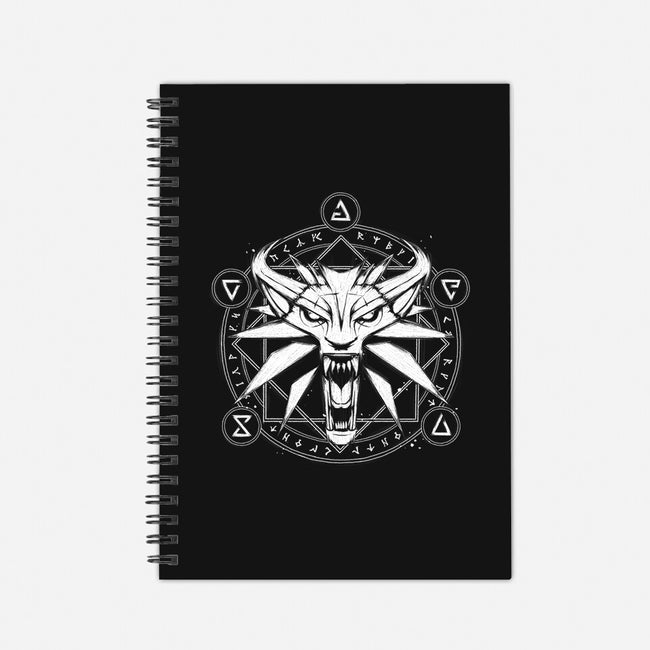 Wolf Medallion-none dot grid notebook-xMorfina