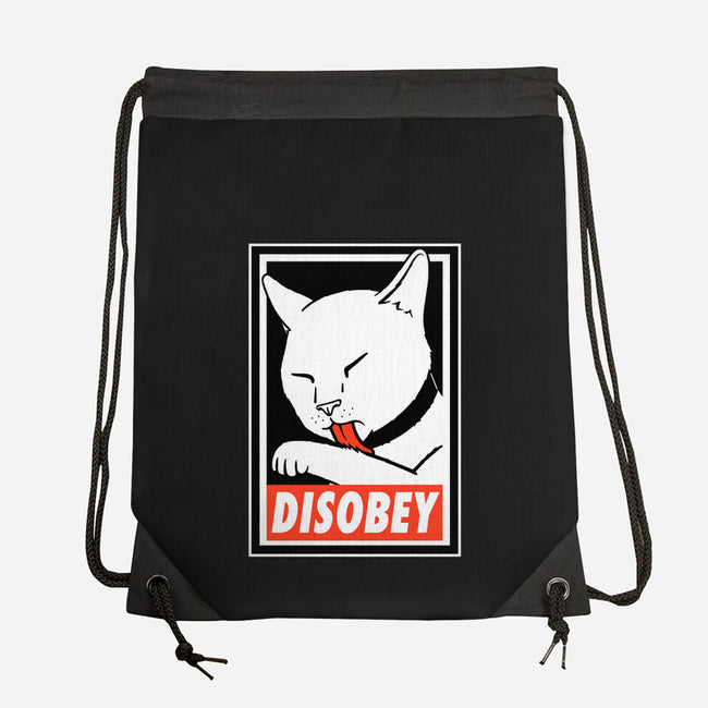 DISOBEY!-none drawstring bag-Raffiti