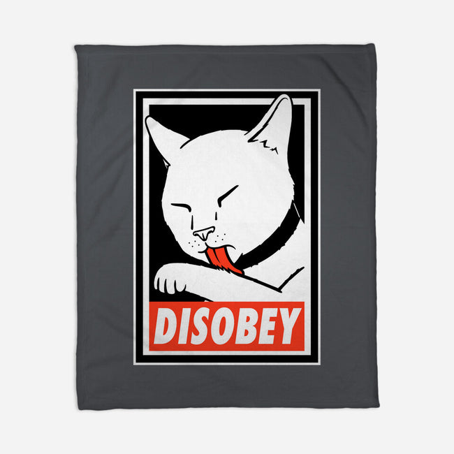 DISOBEY!-none fleece blanket-Raffiti