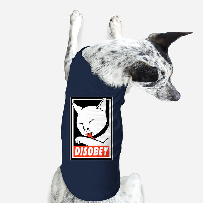 DISOBEY!-dog basic pet tank-Raffiti
