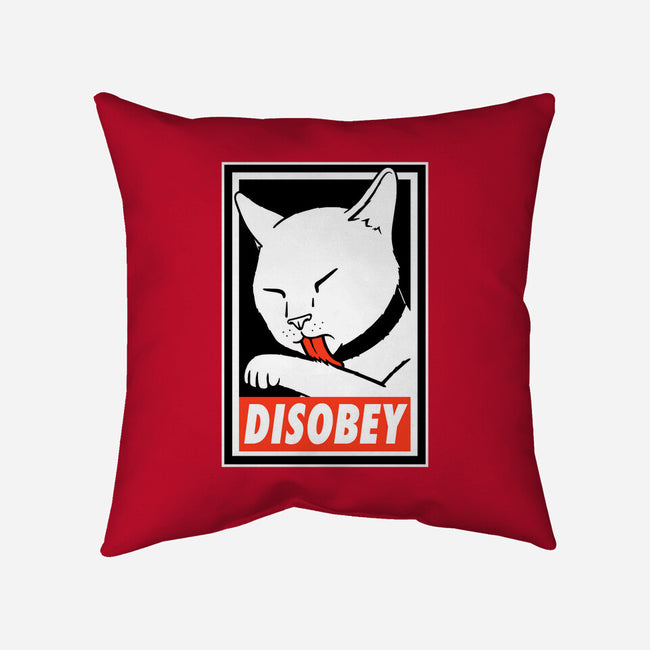 DISOBEY!-none non-removable cover w insert throw pillow-Raffiti