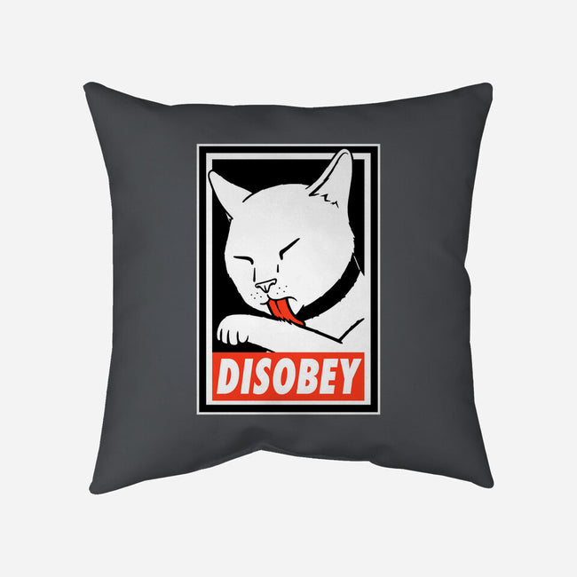 DISOBEY!-none removable cover w insert throw pillow-Raffiti