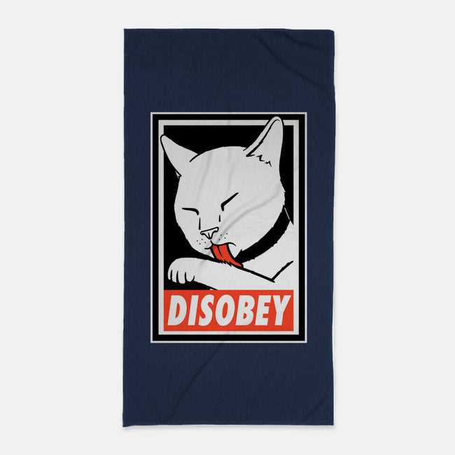 DISOBEY!-none beach towel-Raffiti