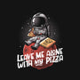 Leave Me Alone With My Pizza-none polyester shower curtain-eduely