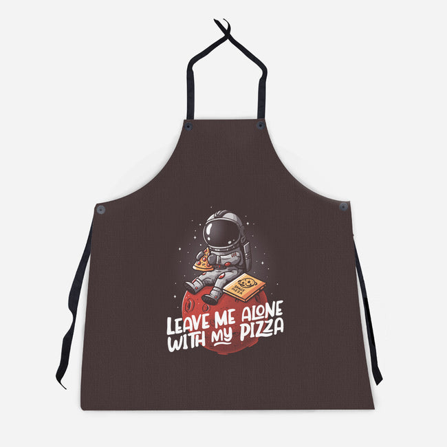 Leave Me Alone With My Pizza-unisex kitchen apron-eduely