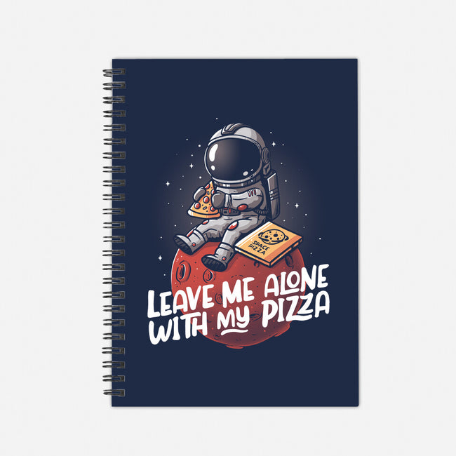 Leave Me Alone With My Pizza-none dot grid notebook-eduely