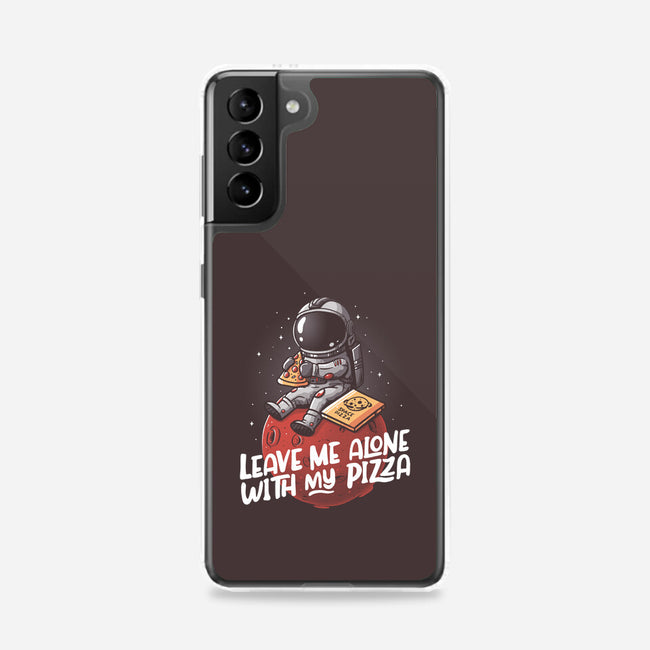 Leave Me Alone With My Pizza-samsung snap phone case-eduely