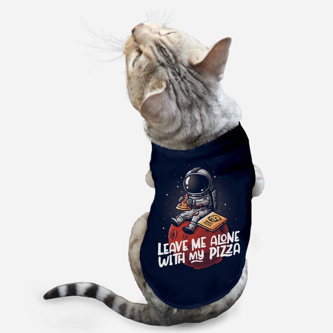 Leave Me Alone With My Pizza-cat basic pet tank-eduely