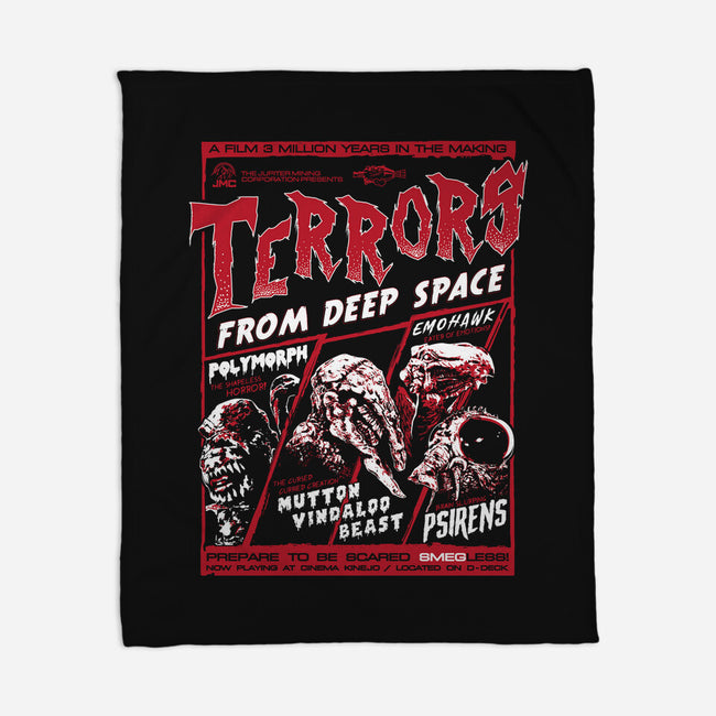Terrors From Deep Space!-none fleece blanket-everdream