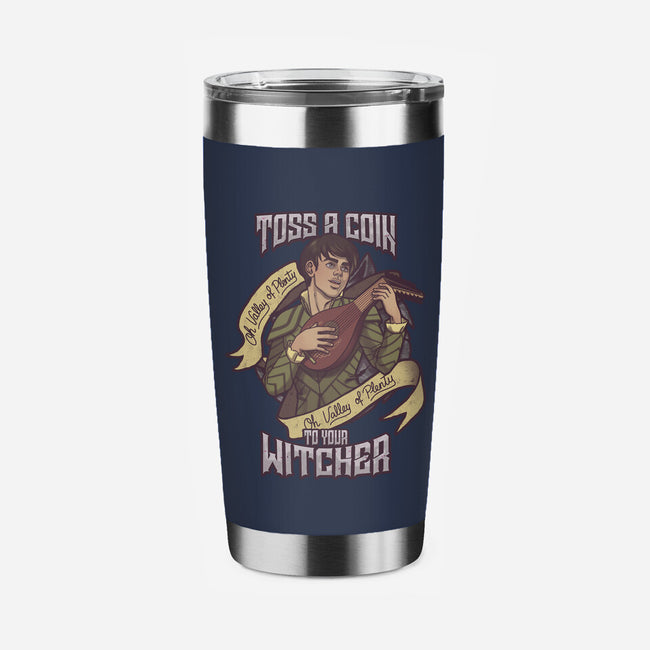 Toss a Coin-none stainless steel tumbler drinkware-Ursulalopez