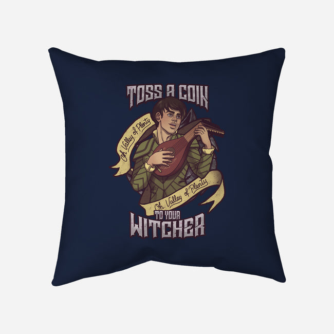 Toss a Coin-none removable cover throw pillow-Ursulalopez