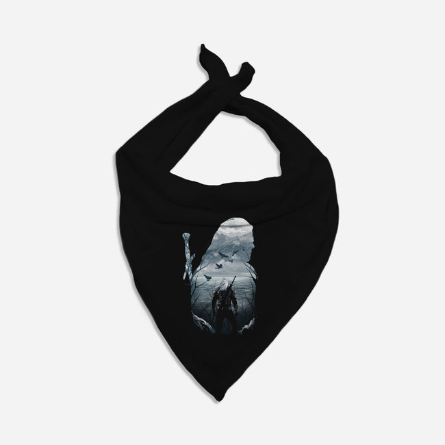 Wild Hunt Silhouette-cat bandana pet collar-dandingeroz