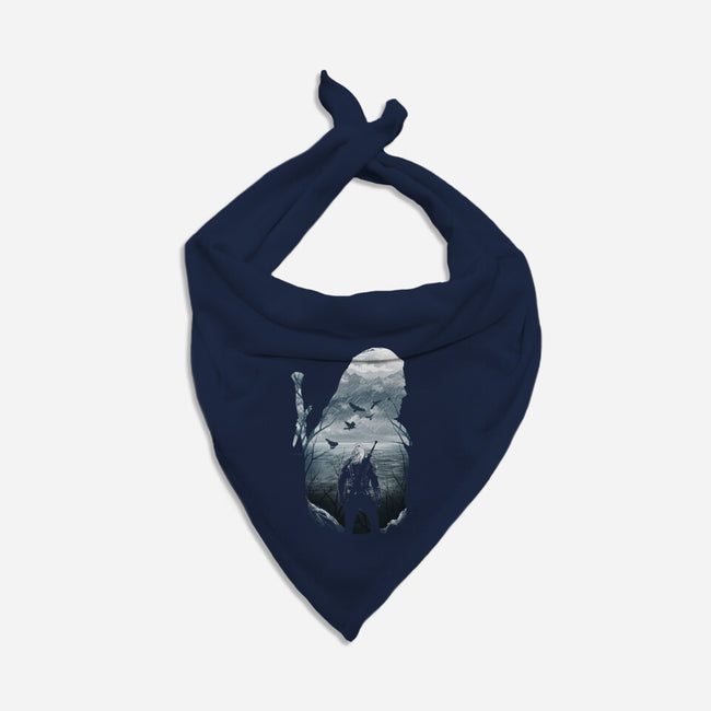 Wild Hunt Silhouette-cat bandana pet collar-dandingeroz