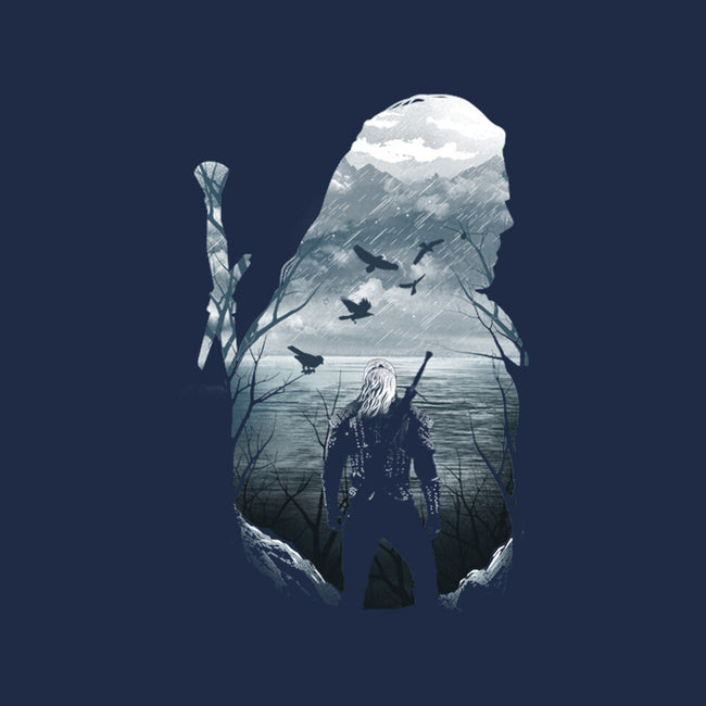 Wild Hunt Silhouette-none polyester shower curtain-dandingeroz