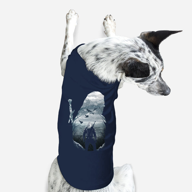 Wild Hunt Silhouette-dog basic pet tank-dandingeroz