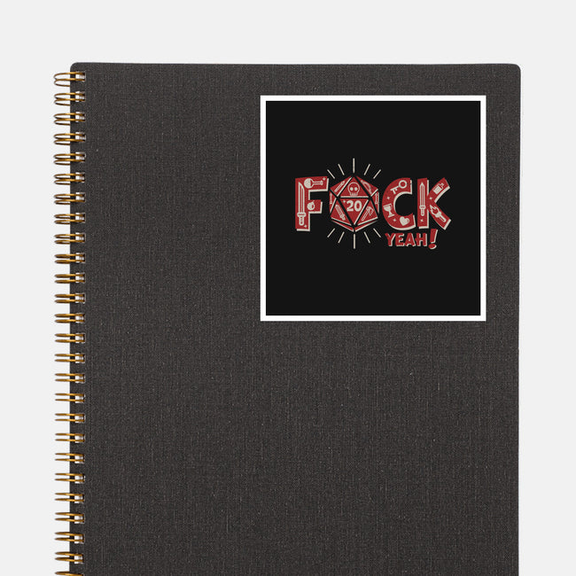 F@ck Yeah-none glossy sticker-jrberger