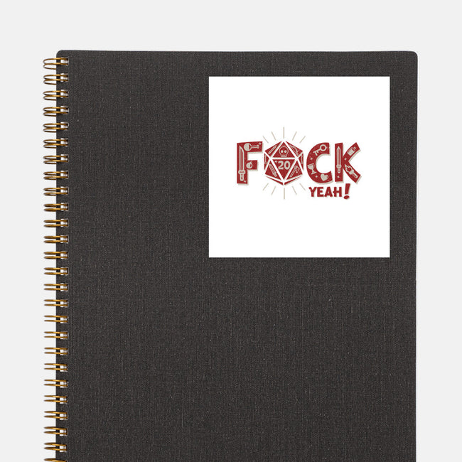 F@ck Yeah-none glossy sticker-jrberger