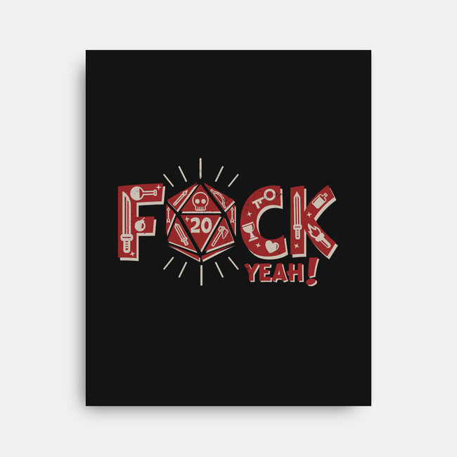 F@ck Yeah-none stretched canvas-jrberger
