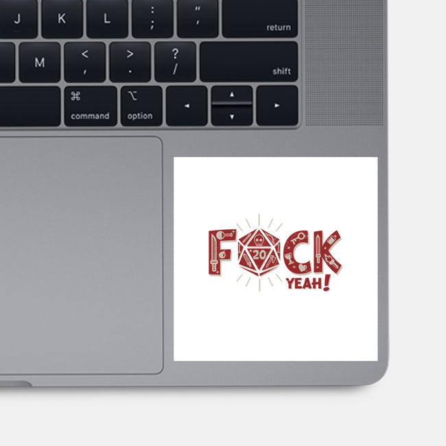 F@ck Yeah-none glossy sticker-jrberger