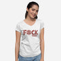 F@ck Yeah-womens v-neck tee-jrberger