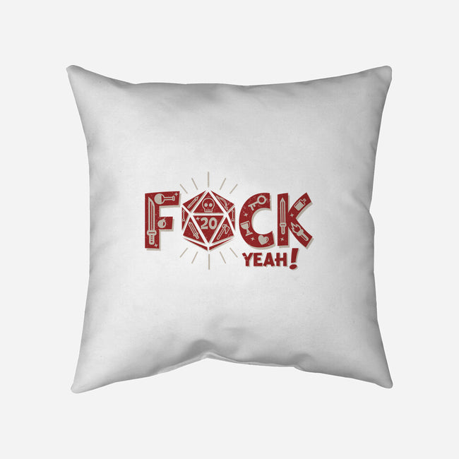 F@ck Yeah-none removable cover w insert throw pillow-jrberger