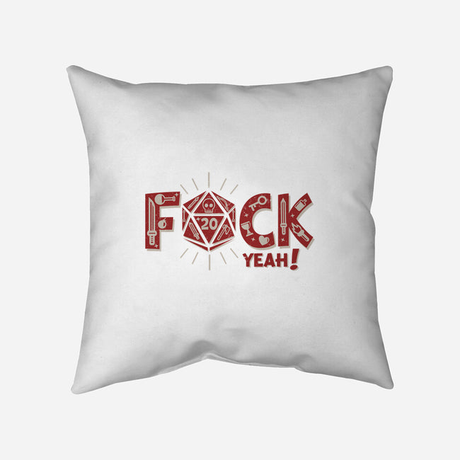 F@ck Yeah-none removable cover throw pillow-jrberger