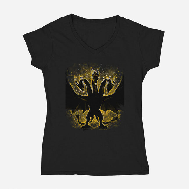 The Golden King-womens v-neck tee-alemaglia