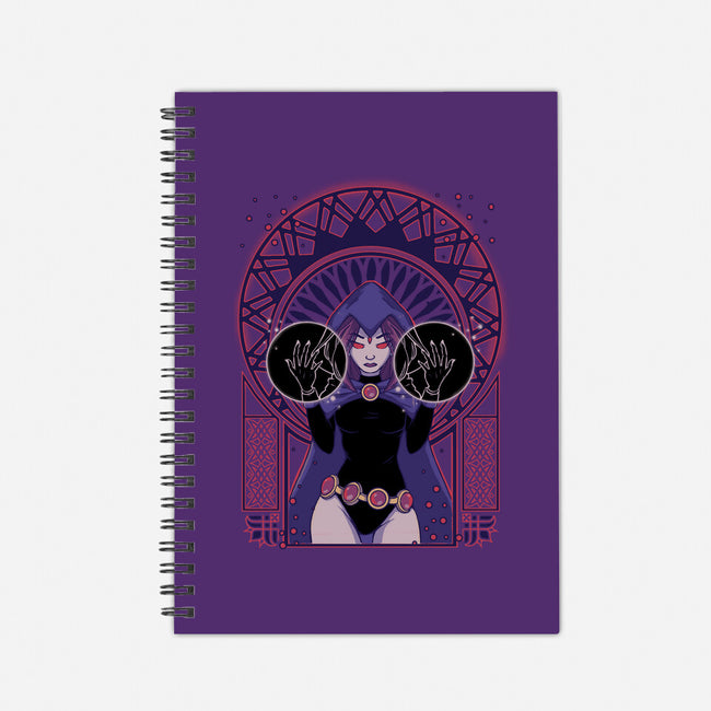 Dark Raven-none dot grid notebook-xMorfina