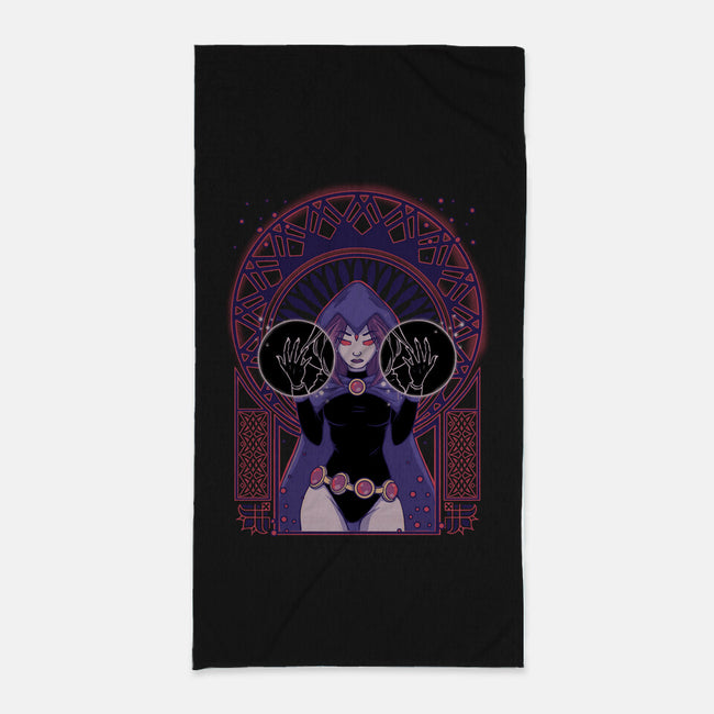 Dark Raven-none beach towel-xMorfina