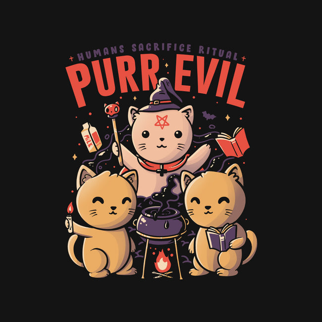 Purr Evil-none polyester shower curtain-eduely