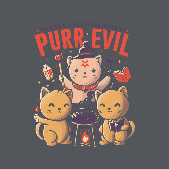 Purr Evil-none stretched canvas-eduely