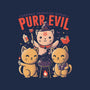 Purr Evil-womens v-neck tee-eduely