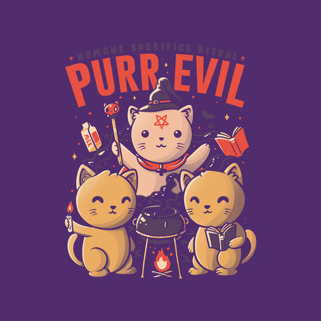 Purr Evil-none removable cover throw pillow-eduely