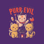 Purr Evil-none removable cover w insert throw pillow-eduely