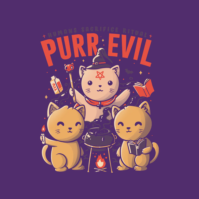 Purr Evil-none stretched canvas-eduely