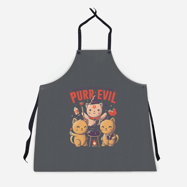 Purr Evil-unisex kitchen apron-eduely