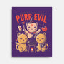 Purr Evil-none stretched canvas-eduely