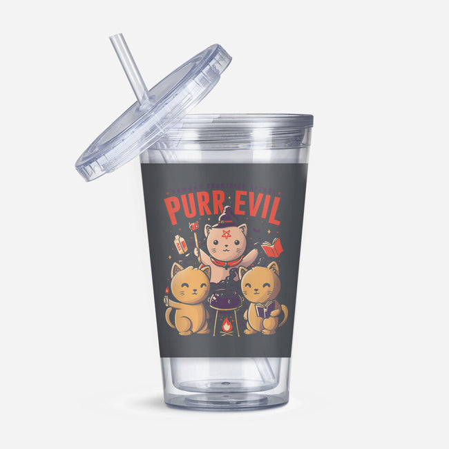 Purr Evil-none acrylic tumbler drinkware-eduely