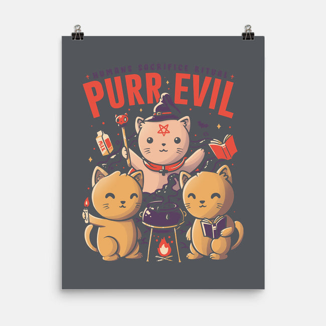 Purr Evil-none matte poster-eduely