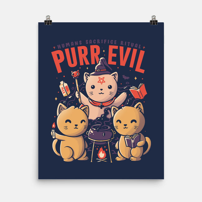 Purr Evil-none matte poster-eduely