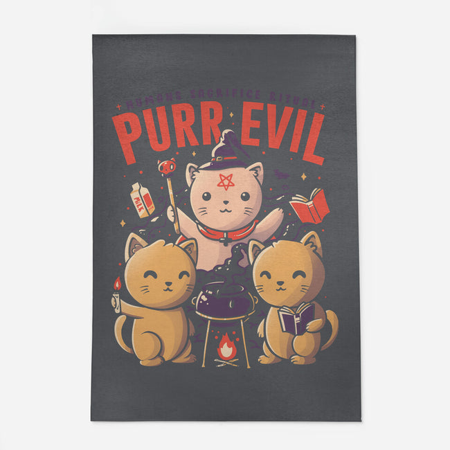 Purr Evil-none outdoor rug-eduely