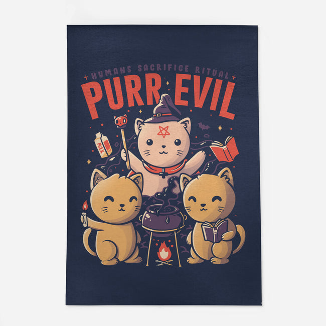 Purr Evil-none outdoor rug-eduely