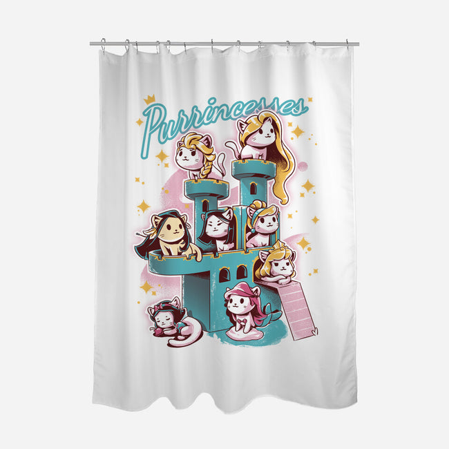 Purrincesses-none polyester shower curtain-yumie