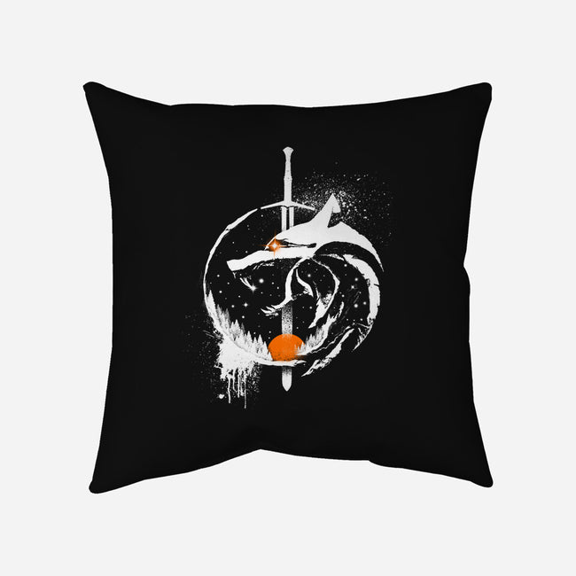 Grungewolf-none removable cover w insert throw pillow-artyx21