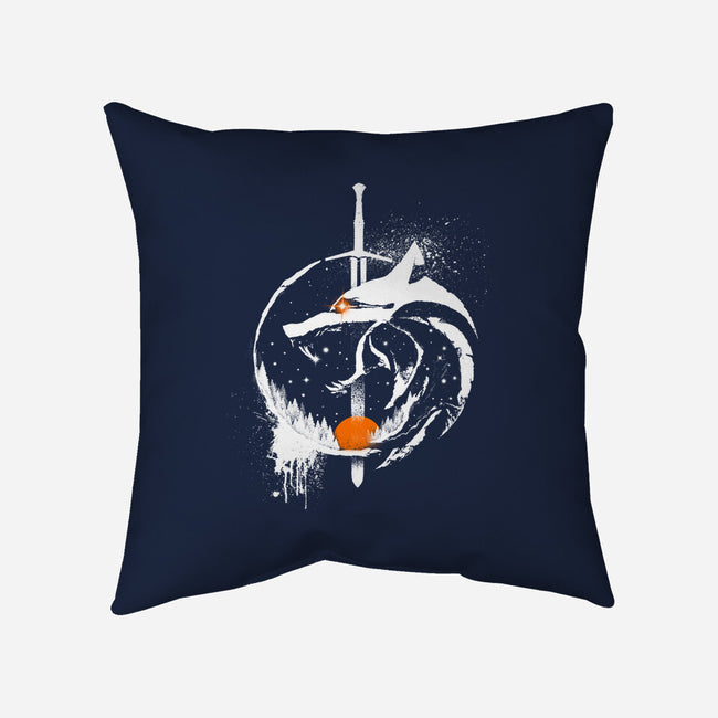 Grungewolf-none removable cover w insert throw pillow-artyx21
