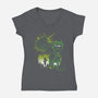 Gon's Jajanken-womens v-neck tee-constantine2454
