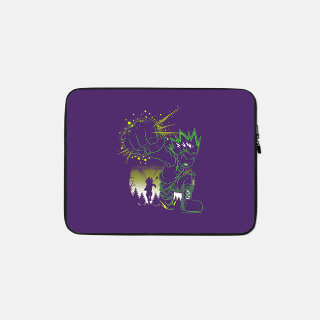 Gon's Jajanken-none zippered laptop sleeve-constantine2454