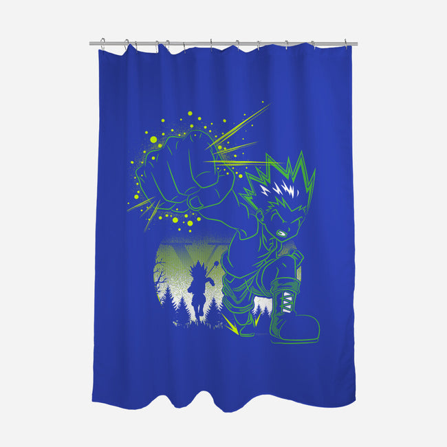 Gon's Jajanken-none polyester shower curtain-constantine2454