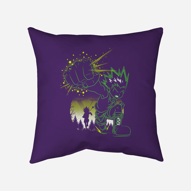 Gon's Jajanken-none non-removable cover w insert throw pillow-constantine2454