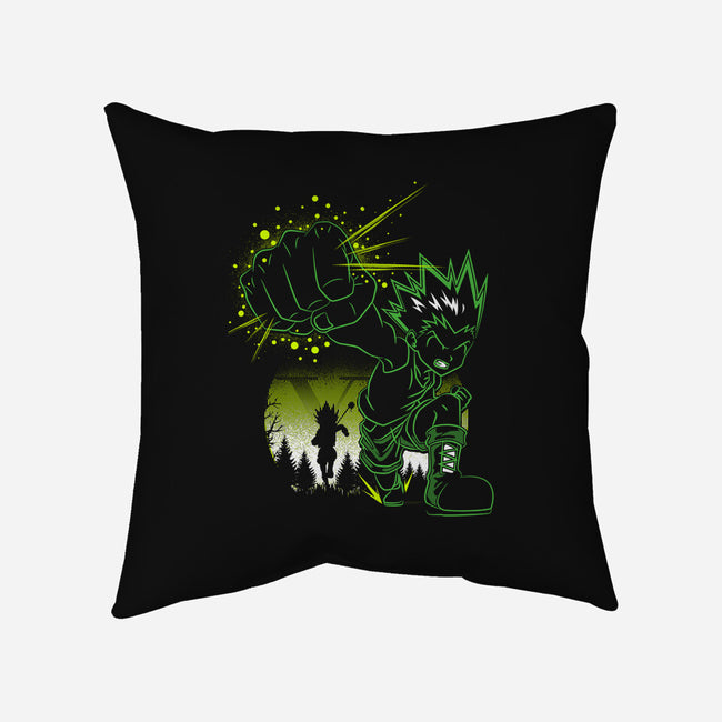 Gon's Jajanken-none removable cover w insert throw pillow-constantine2454